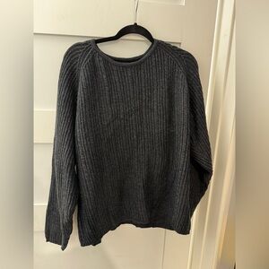 St. John's Bay Dark Gray Ribbed Sweater
